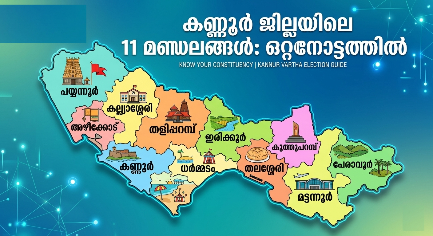 കണ്ണൂർ ജില്ലയുടെ രാഷ്ട്രീയ ഭൂമിശാസ്ത്രം: 11 മണ്ഡലങ്ങളിലെ പോരാട്ട വീര്യം